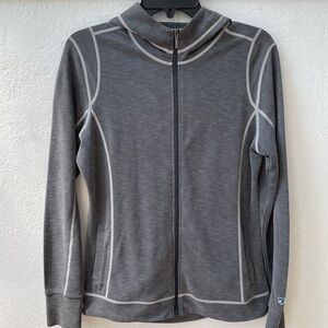 🌿KUHL Women's Stargazer Full Zip Hoodie Jacket in Charcoal Grey🦋